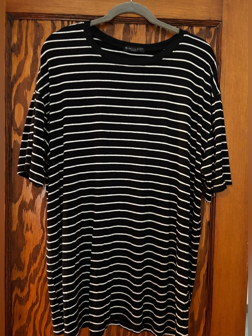 Vintage WEIV Black and White Striped Tee